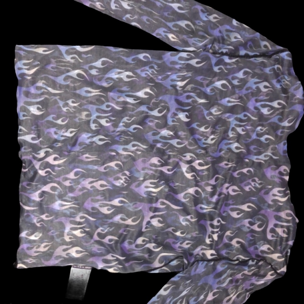 Purple and blue mesh lone sleeve